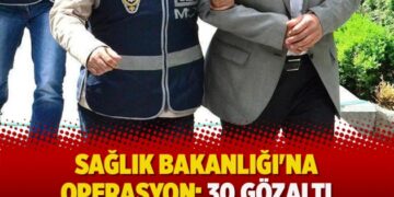 Sağlık Bakanlığı’na operasyon: 30 gözaltı