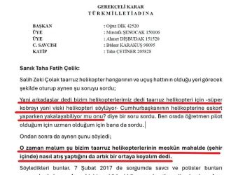Kara Havacılık davasında dikkat çeken ifade: Erdoğan’ın helikopterini yakalayabilir misiniz?