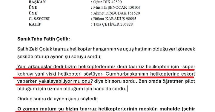 Kara Havacılık davasında dikkat çeken ifade: Erdoğan’ın helikopterini yakalayabilir misiniz?
