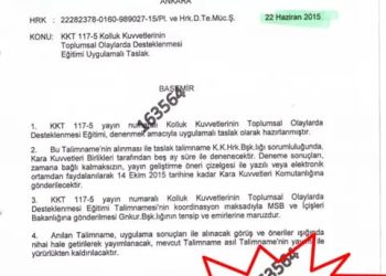 15 Temmuz’dan bir yıl önce meskun mahal sorumluluk alanları askeri birliklere dağıtıldı