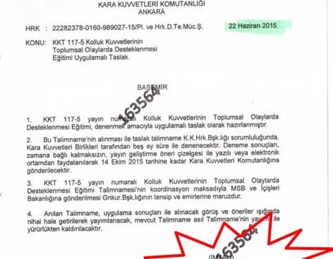 15 Temmuz’dan bir yıl önce meskun mahal sorumluluk alanları askeri birliklere dağıtıldı